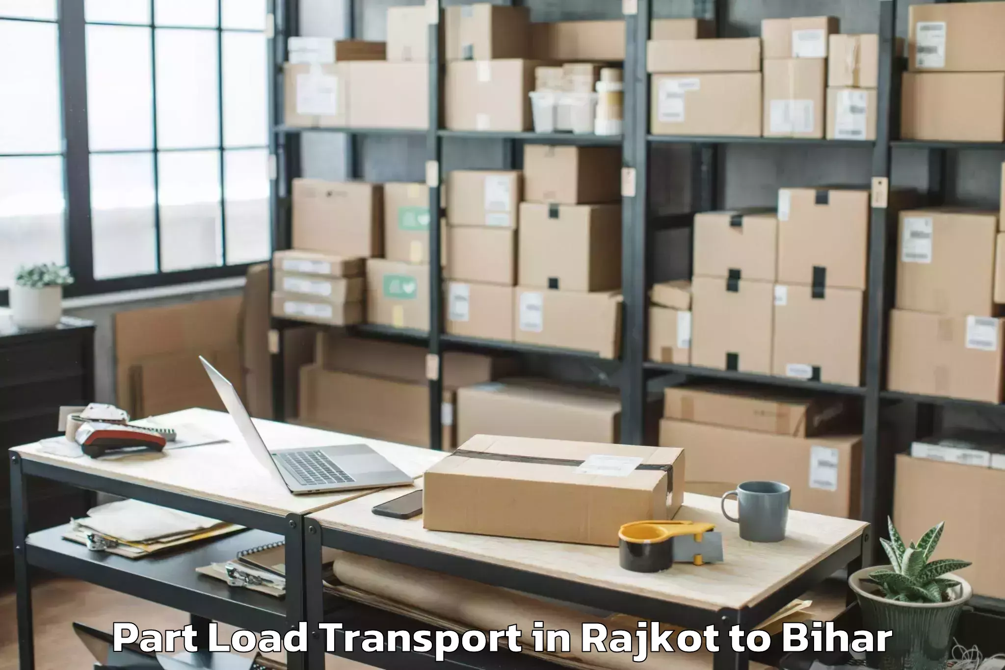 Book Rajkot to Babu Barhi Part Load Transport